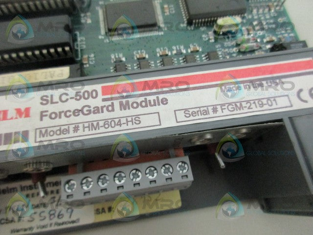 HELEM HM-604-HS SLC500 FORCE GUARD MODULE *USED*