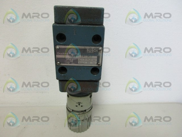 BOSCH 0811149003 HYDRAULIC VALVE PRESSURE CONTROLLER *USED*