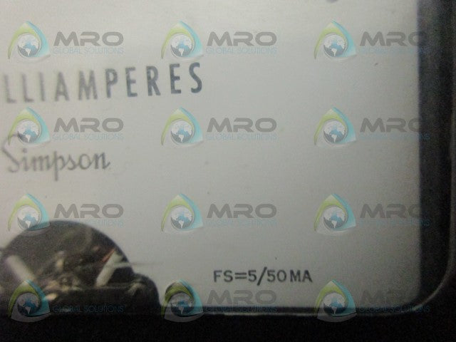 SIMPSON FS=5/50MA 0-5 *USED*