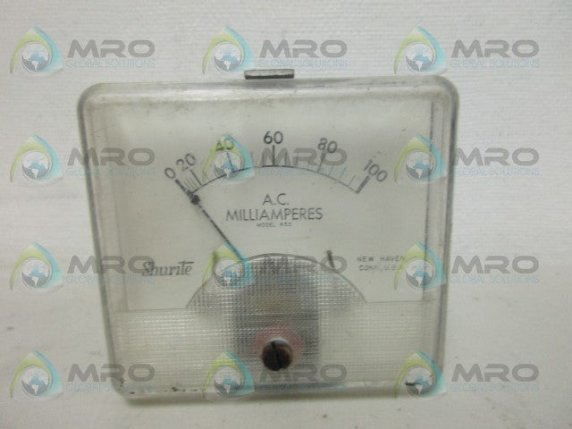 SHURITE 850 0-100 PANEL METER *USED*