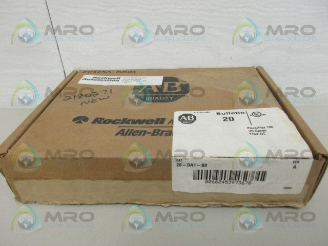 ALLEN BRADLEY 20-DA1-80 SER A POWERFLEX 700 I/O MODULE *NEW IN BOX*