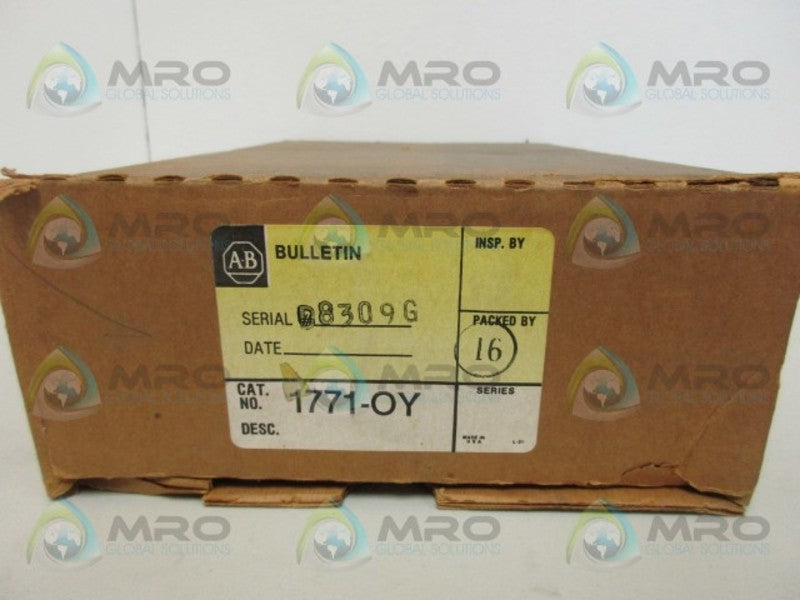 ALLEN BRADLEY 1771-OY SER. C OUTPUT MODULE *NEW IN BOX*