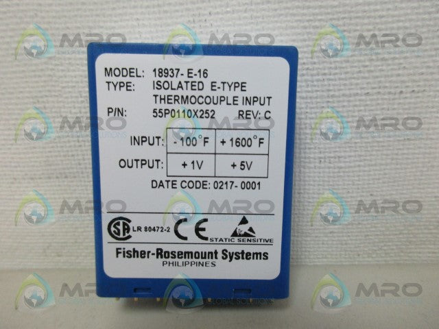 ROSEMOUNT 55P0110X252 THERMOCOUPLE INPUT *NEW NO BOX*