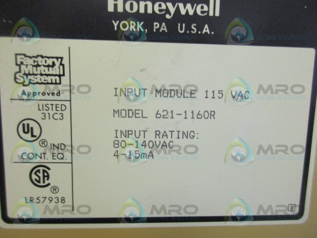HONEYWELL 621-1160R INPUT MODULE *USED*