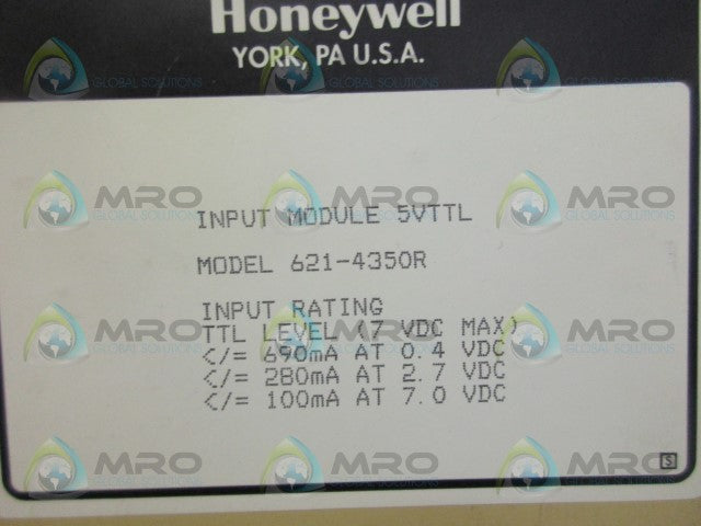 HONEYWELL 621-4350R INPUT MODULE *USED*