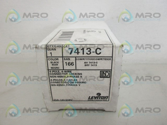 LEVITON 7413-C CONNECTOR *NEW IN BOX*