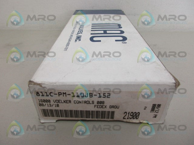 MAC 811C-PM-110JB-152 PNEUMATIC SOLENOID VALVE *NEW IN BOX*