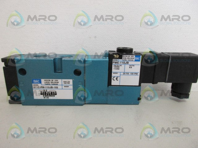 MAC 811C-PM-110JB-152 PNEUMATIC SOLENOID VALVE *NEW IN BOX*