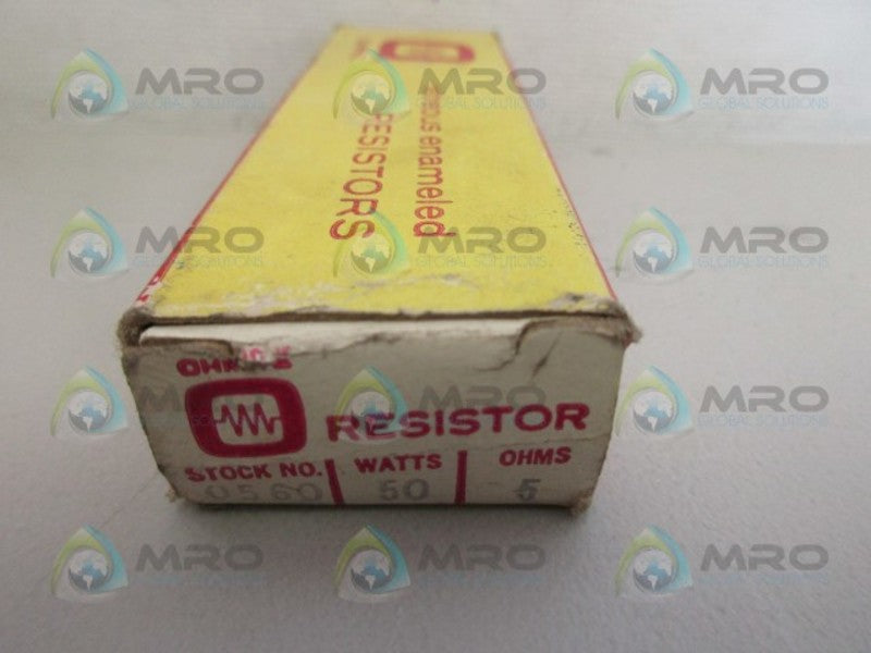 OHMITE 0560 RESISTOR *NEW IN BOX*