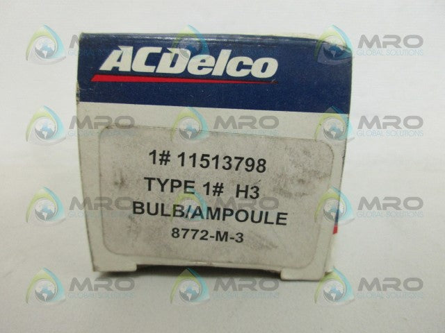 AC DELCO H3 8772-M-3 BULB *NEW IN BOX*