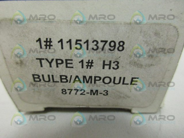 AC DELCO H3 8772-M-3 BULB *NEW IN BOX*
