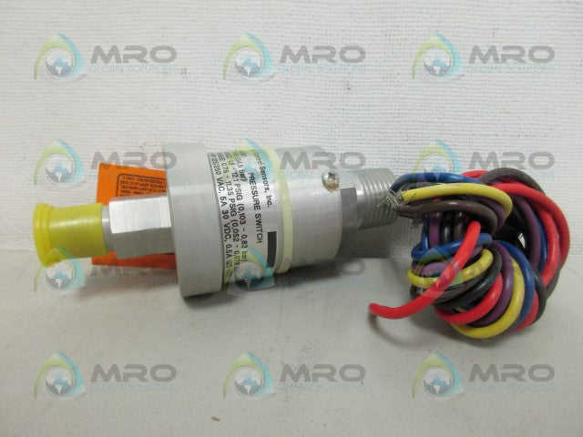 CCS 611GM8001 VACUUM PRESSURE SWITCH *NEW IN BOX*