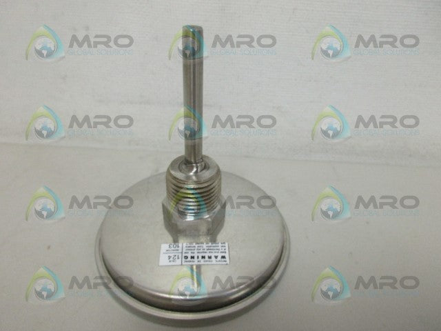 ASHCROFT 30EI60R0250-0/200F&-20/94C BIMETAL THERMOMETER 2-1/2" STEM *NEW IN BOX*