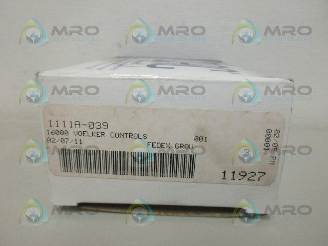 MAC 1111A-039 SOLENOID VALVE W/ PALM BUTTON *NEW IN BOX*