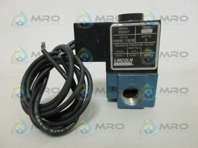 LINCOLN 350241 SOLENOID VALVE *USED*