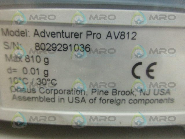 ADVENTURER AV812 PRECISION BALANCE SCALE *USED*