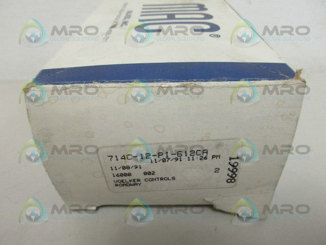 MAC 714C-12-PI-612CA SOLENOID VALVE *NEW IN BOX*