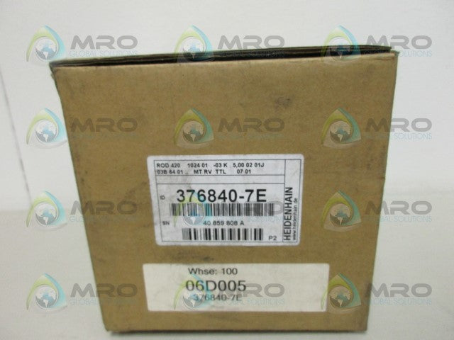 HEIDENHAIN 376840-7E ENCODER *NEW IN BOX*