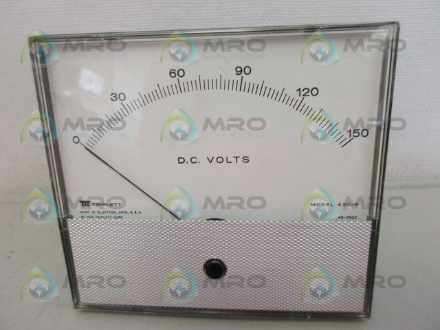 TRIPLETT 420G 0-150 VOLTMETER *NEW IN BOX*