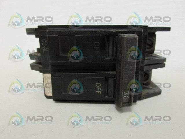 GENERAL ELECTRIC CU-AL 30AMP 2 POLE CIRCUIT BREAKER (AS PICTURED)*USED*