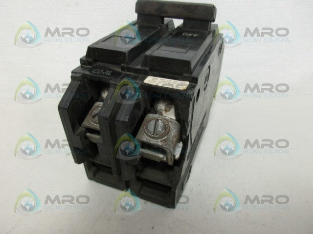GENERAL ELECTRIC CU-AL 30AMP 2 POLE CIRCUIT BREAKER (AS PICTURED)*USED*