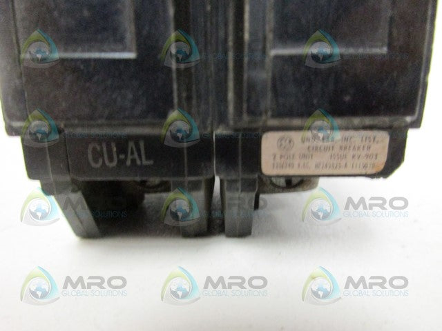 GENERAL ELECTRIC CU-AL 30AMP 2 POLE CIRCUIT BREAKER (AS PICTURED)*USED*