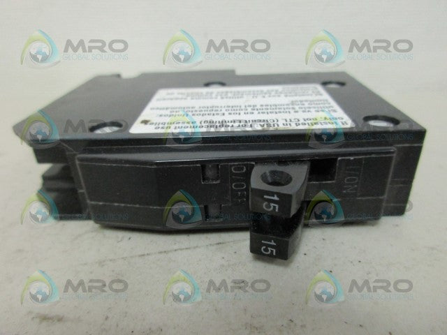 SQUARE D QOT115 15AMP 1 POLE CIRCUIT BREAKER *NEW NO BOX*
