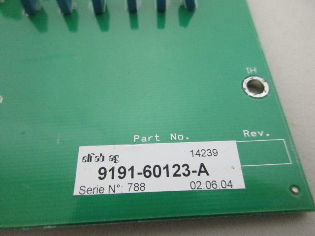 K TRON 9191-60123-A BACKPLANE ASSEMBLY *USED*
