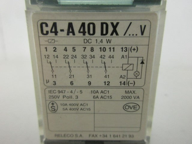 TURCK C4A40DX 24V COIL RELAY *NEW NO BOX*