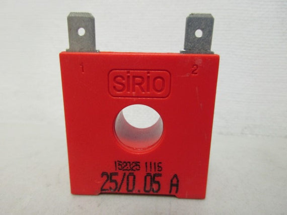 SIRIO 152025 25/0.05A CURRENT TRANSFORMER *NEW NO BOX*