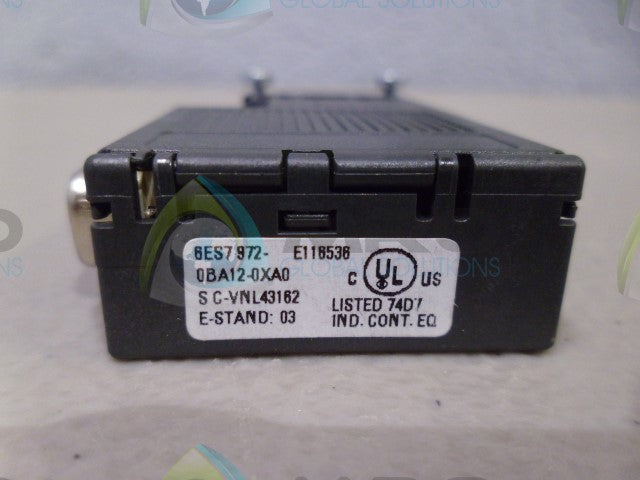 SIEMENS 0BA12-0XA0 6ES7-972 CONNECTOR *NEW NO BOX*