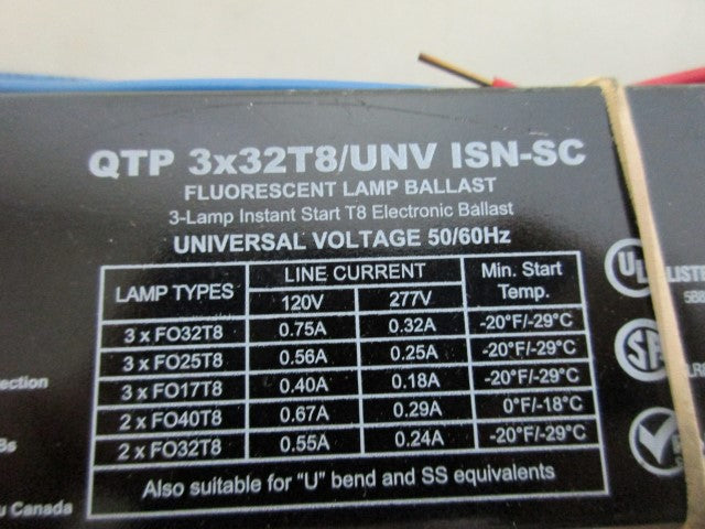 OSRAM QTP3X32T8/UNVISN-SC BALLAST *NEW NO BOX*