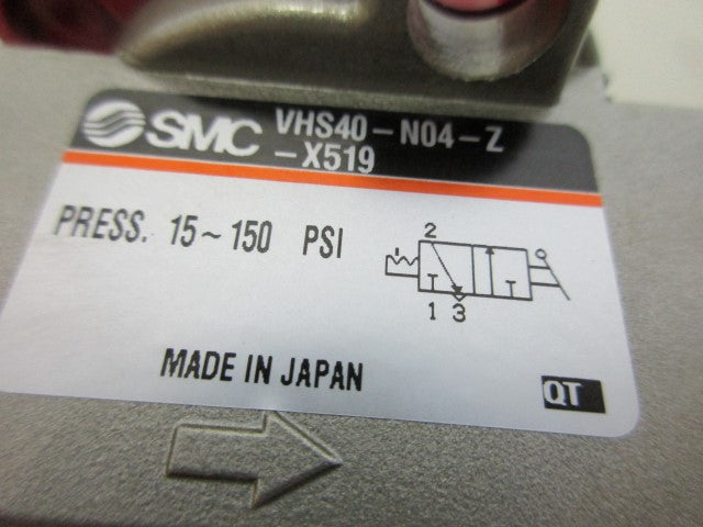 SMC VHS40-N04-Z-X519 VALVE *NEW NO BOX*