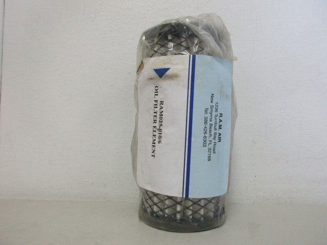 R.A.M AIR RAM025-010/6 OIL FILTER *NEW IN ORIGINAL PACKAGE*