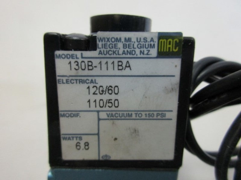 MAC 130B-111BA SOLENOID VALVE *NEW NO BOX*