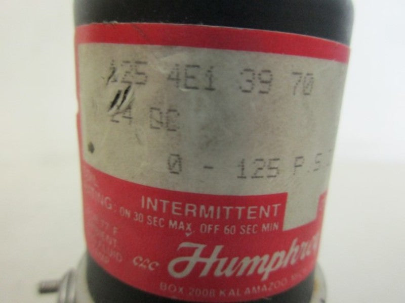 HUMPHREY 1254E13970 SOLENOID VALVE *USED*
