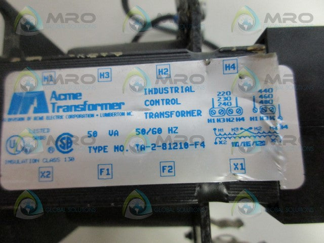 ACME TA-2-81210-F4 TRANSFORMER (AS PICTURED) *USED*