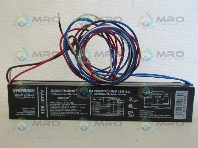 SYLVANIA QTP2X32T8/UNVISN-SC BALLAST *NEW NO BOX*