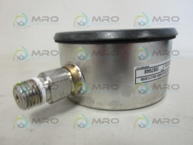 ASHCROFT 302074SD02L-600#XBLCYLMNB PRESSURE GAUGE 600 PSI *USED*