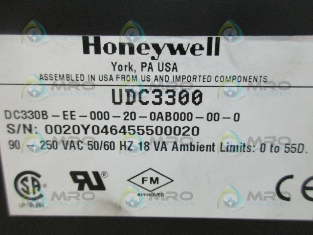 HONEYWELL DC330B-EE-000-20-0AB000-00-0 TEMPERATURE CONTROLLER *USED*
