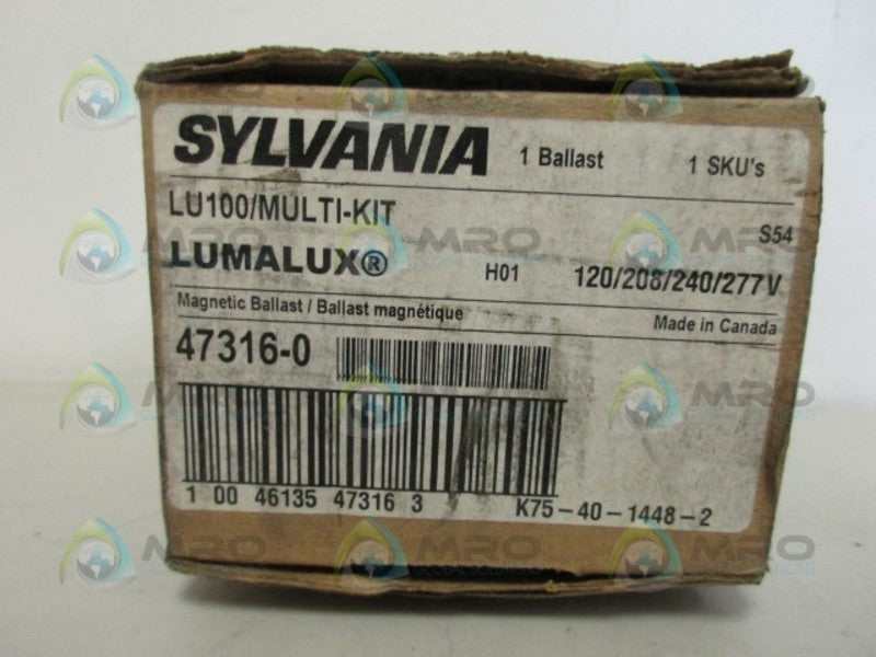SYLVANIA LU100/MULTI-KIT BALLAST *NEW IN BOX*