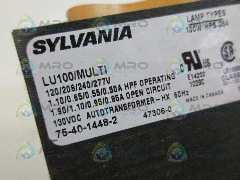 SYLVANIA LU100/MULTI-KIT BALLAST *NEW IN BOX*