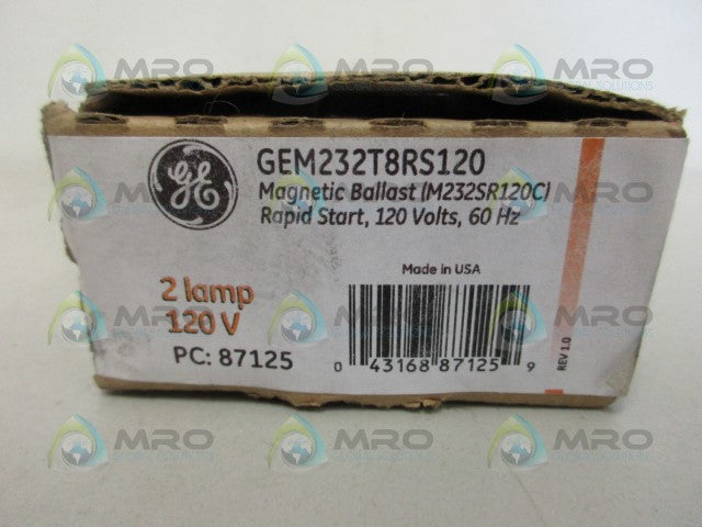 GENERAL ELECTRIC GEM232T8RS120 BALLAST *NEW IN BOX*