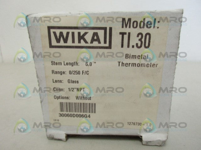 WIKA TI-30 0-250 THERMOMETER *NEW IN BOX*