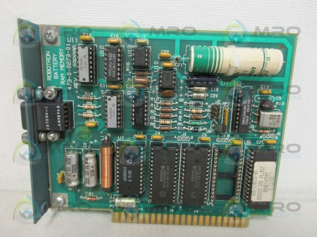 ROBOTRON 473-0-0273-01 BATTERY RAM MEMORY CARD *USED*