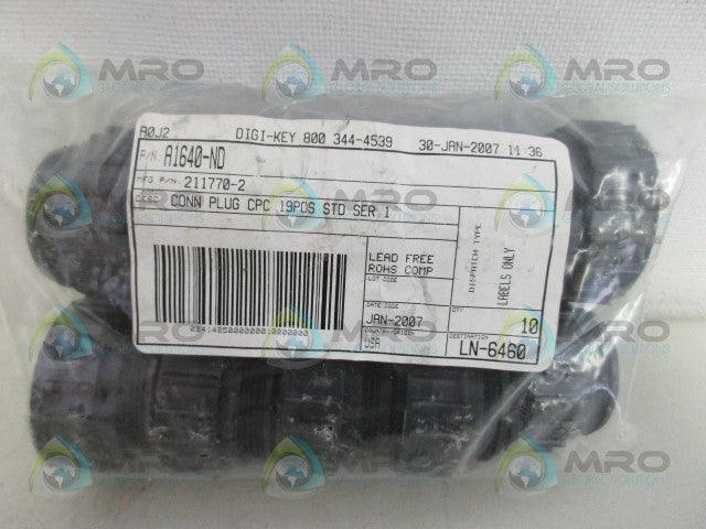 AMP 211770-2 CONNECTOR (PKG OF 10) *NEW IN FACTORY BAG*