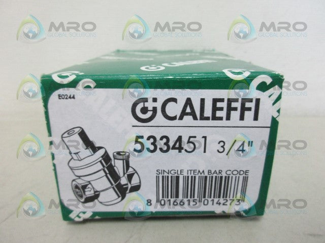 CALEFFI 533451 3/4" PRESSURE REDUCING VALVE *NEW IN BOX*