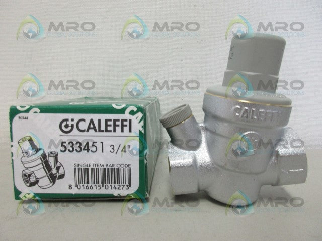 CALEFFI 533451 3/4" PRESSURE REDUCING VALVE *NEW IN BOX*