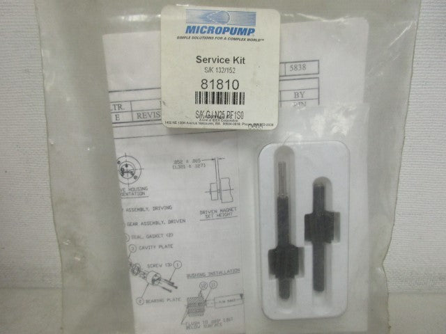MICROPUMP GJ-N25.PF1S0 81810 SERVICE KIT *NEW IN FACTORY BAG*