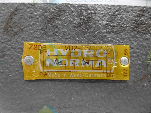 HYDRO NORMA Z2DB-10-VD2-35/100V HYDRAULIC VALVE *NEW NO BOX*
